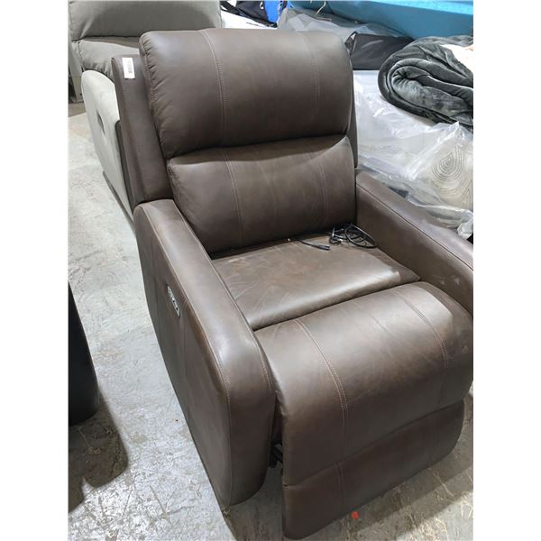 Adjustable Electric Recliner Leather Like Chair