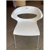Image 2 : White Resin Commercial Restaurant Chair