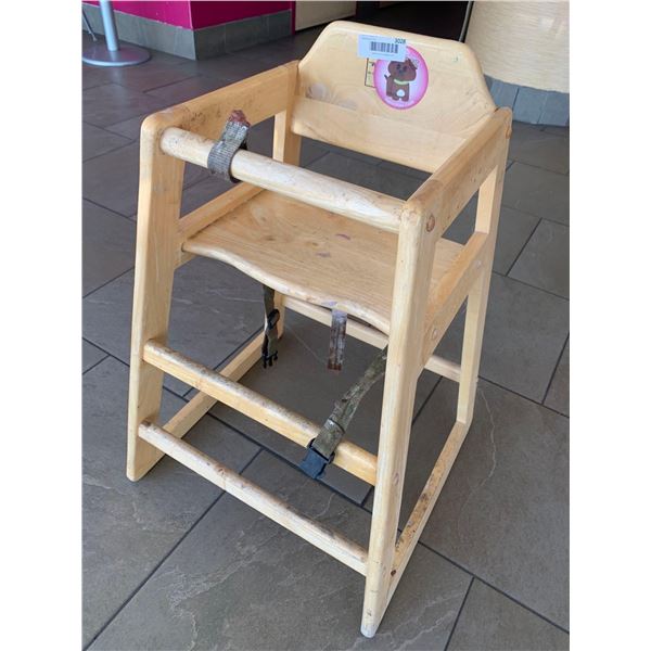 Wood Commercial High Chair