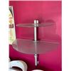 Image 1 : Glass Half Moon wall mount Shelving unit