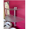 Image 2 : Glass Half Moon wall mount Shelving unit