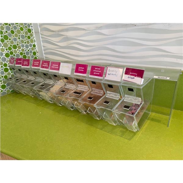 Acrylic Bulk Storage 11 Bin Dispensing Unit