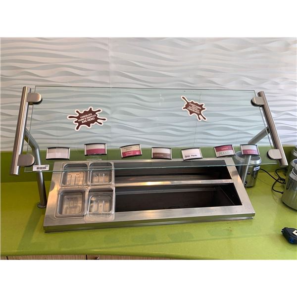 Delfield Model N8146NB Counter Mountable refrigerated stainless cabinet with sneeze guard - 46 inch 