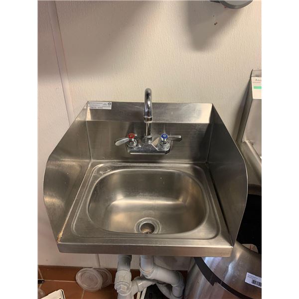 Stainless Steel Commercial Hand Wash Sink with splash guard (disconnected & ready to load)