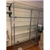 Image 2 : Chrome Metro Rack 5 Shelf Wire Shelving approx 4ft x 6ft