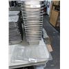 Image 1 : Lot of 56 Commercial Stainless Deep Steel Inserts