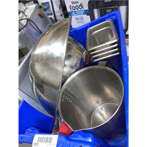Lot of Assorted Commercial Stainess Steel Kitchen Ware
