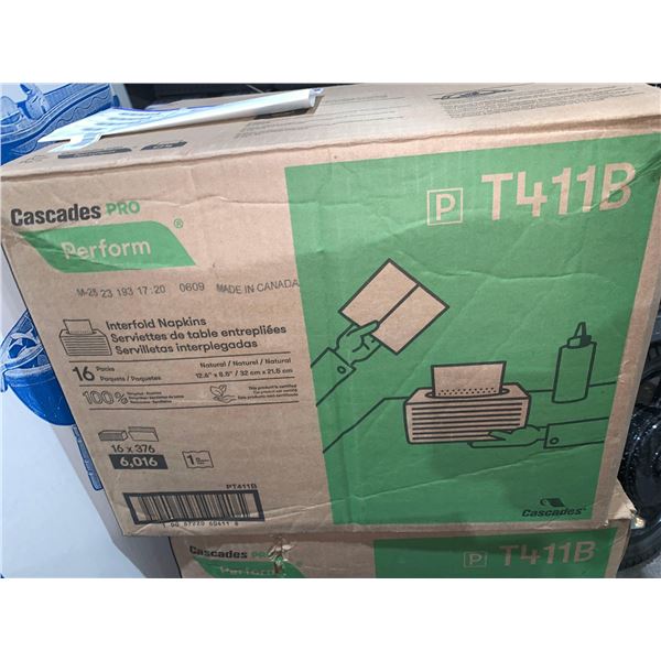 Cascades Pro Perform Interfold Napkins T411B - 6016 Count