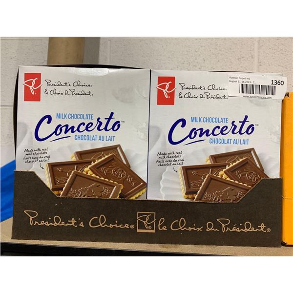 President's Choice Milk Chocolate Concerto Cookies 12x240g