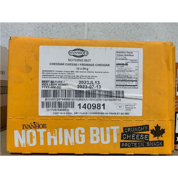 Ivanhoe Nothing But Cheddar 12 x 60g