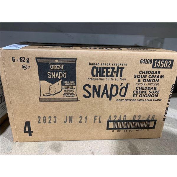 Cheese-It Snap's Cheddar, Sour Cream & Onion Crisps 6x62g