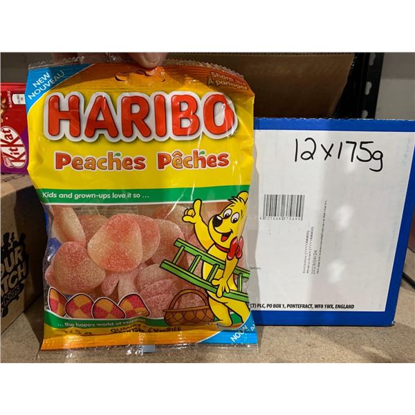 Haribo Peaches Gummy Candy 12 x 175g