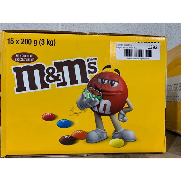 M&M's Milk Chocolate Candies Stand up Pouch 15x200g