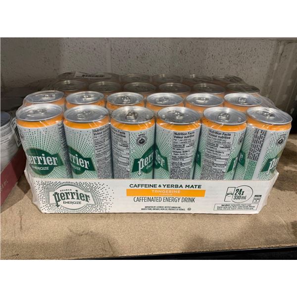 Perrier Caffeine & Yerba Mate Caffeinated Tangerine Energy Drink 24 x 330ml