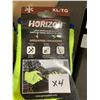Image 2 : Horizon Latex Dipped Work Gloves Size X-Large Lot of 4 Pairs