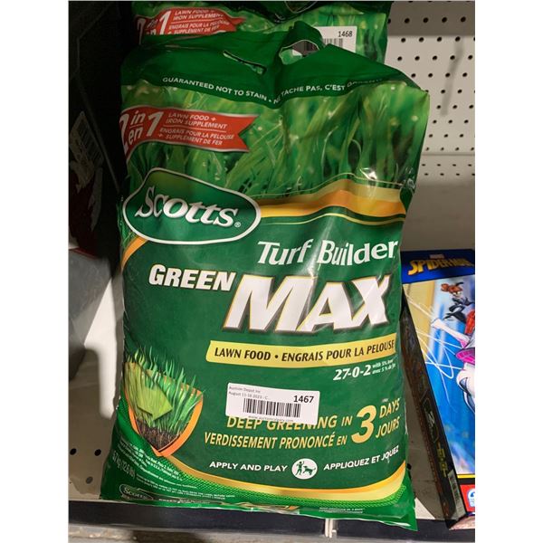 Scotts Turf Builder Green MAX Lawn Food- 12.6 Lbs