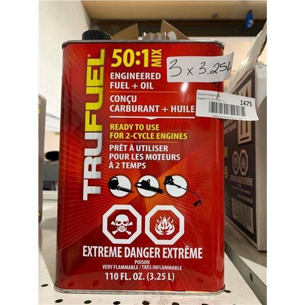 TruFuel 50:1 Mix Engineered Fuel + Oil  3x3.25L