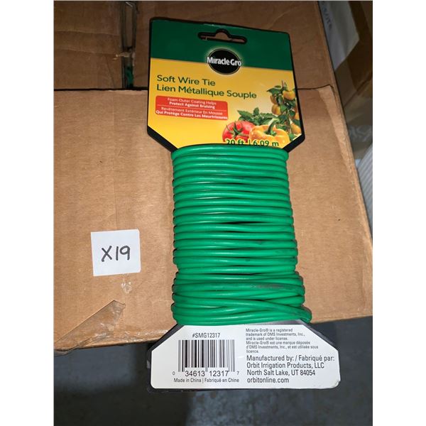 Lot of 19 x 20' Soft Wire Garden Tie