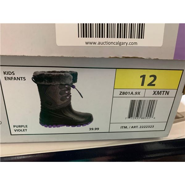 XMTN Youth Winter Boots Size Youth 12