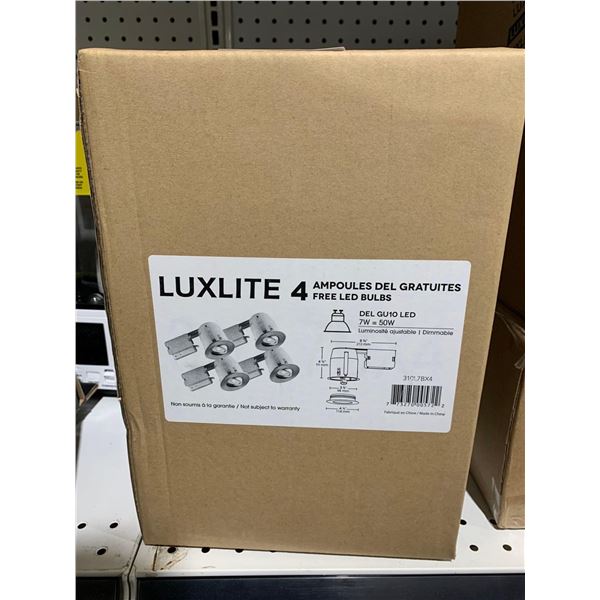 Luxlite set of 4 Free LED Bulb Lights