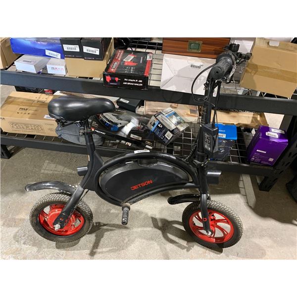 Jetson Bolt Folding Electric Bike - Max speed: up to 24.9 km/h NO CHARGE CORD - UNTESTED