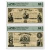 Image 1 : Finance Ministry, ND (1852), Pair of Issued Banknotes