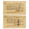 Image 1 : State of Connecticut, 1782 Pay-Table Office, Lot of 2 Tax Warrants " Payable in Lawful Silver Money"