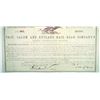 Image 2 : Troy, Salem and Rutland Railroad Co., 1865 I/C Bond Signed Twice by Jay Gould as President on Front 