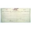 Image 2 : Troy, Salem and Rutland Railroad Co., 1865 I/C Bond Signed Twice by Jay Gould as President on Front 