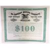 Image 1 : El Capitan Mining Co. 1882 I/U Coupon Bond Signed by J.Adriance Bush as trustee.