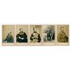 Image 1 : Civil War CDV lot of 5 different Military Photographs by Frederick H. Meserve including Grant and Sh