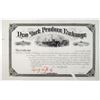 Image 1 : New York Produce Exchange, 1882, Approval Proof Membership Certificate.