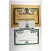 Image 1 : Atlas Powder Co. Progress Proof Stock Certificate Pair and Proof Vignette, ca.1930-1950s