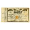 Image 1 : Michigan Southern and Northern Indiana Rail-Road Co. 1868 I/C Stock Certificate With 25 Cent Imprint