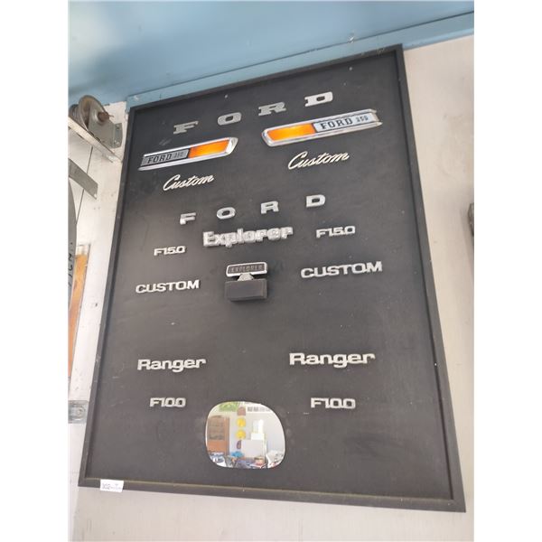 Ford Motors Emblem Display 37 Wide x 48 High