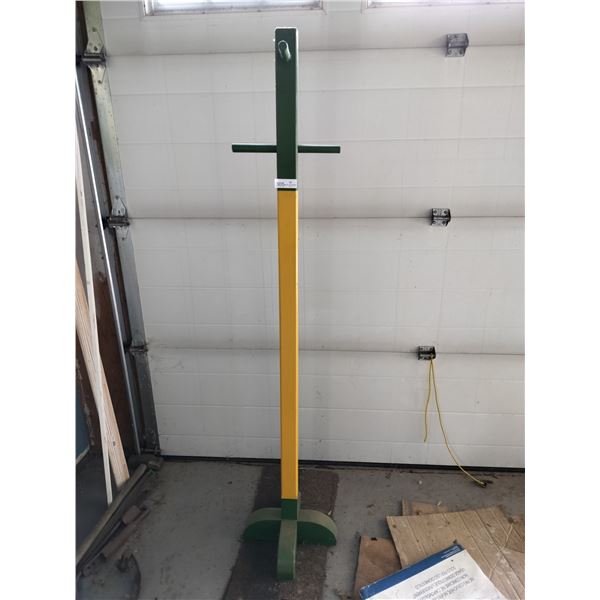John Deere Coloured Wooden Coat Rack  72 High