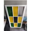Image 2 : 2 John Deere Coloured Wall/Window Decor (1 Wood Panel Missing) 25 1/2 Wide x 41 High