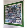 Image 1 : Vintage Car Pictures in Custom Wooden Frame 49 1/2 High x 48 1/2 Wide