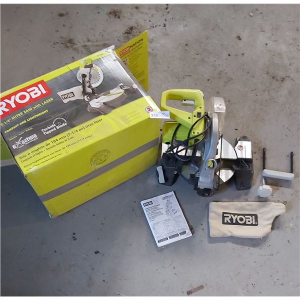 Ryobi 7 1/4 Inch Laser Compound Miter Saw  Model # TS1143L