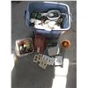 Image 1 : Tote Filled with Assorted Electrical Supplies & Components