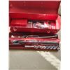 Image 2 : Red Metal Toolbox with Contents