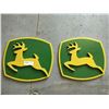 Image 1 : 2 Wooden John Deere Signs 13 High x 14 1/2 Wide