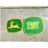 Image 1 : John Deere Sign & Exit Sign in John Deere Colours 16 1/2 High x 18 Wide