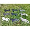 Image 1 : 9 Wooden Horses (Great Wall Decor)  Various Sizes