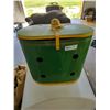 Image 1 : John Deere Coloured Vintage Metal Storage Container