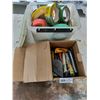 Image 1 : Bucket Of Assorted Tape & Utility Knives & More