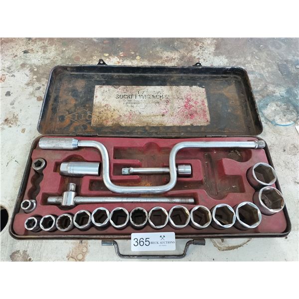 Vintage Socket Set with 1/2 Inch Drive