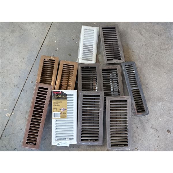 Assortment of Floor Heat Registers
