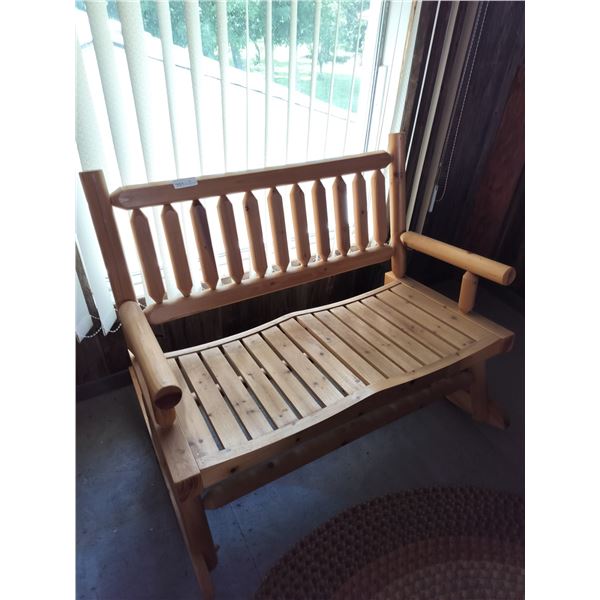 Unique 2 Seater Rocking Bench  35 1/2 High x 44 Wide x 34 Deep