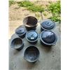 Image 1 : Large Assortment of Graniteware Pots & Lids